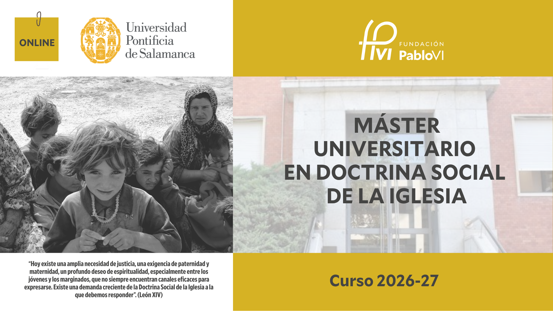 Máster Doctrina Social de la Iglesia